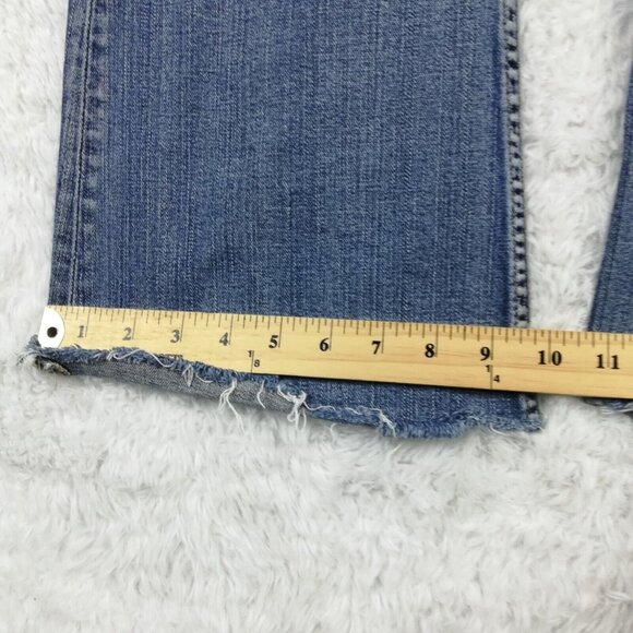 BKE Womens Jeans Star Stretch Flare Blue Denim Stone Wash Low Rise 32‎ - Picture 6 of 15